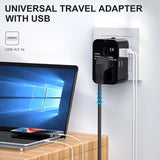 Universal Travel Adapter – Dual USB Charging Ports World Wall Charger