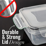8-Piece Airtight Food Storage Containers – BPA-Free Lock Lid Kitchen Organizer