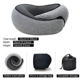 Memory Foam Travel Neck Pillow – Adjustable U-Shaped Support Cushion