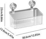 Suction Shower Organizer – Heavy Duty Wall Storage Basket for Bathroom & Kitchen