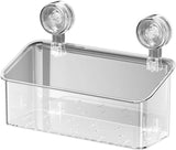 Suction Shower Organizer – Heavy Duty Wall Storage Basket for Bathroom & Kitchen