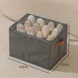 Foldable Shoe Storage Organizer – Fabric Storage Bag with Clear Cover & Handles