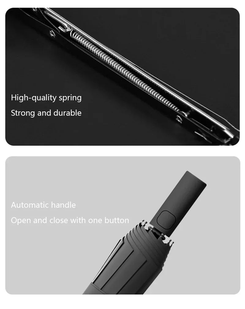 Automatic Foldable Umbrella – Lightweight Large UV Protection Travel Umbrella