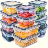 8-Piece Airtight Food Storage Containers – BPA-Free Lock Lid Kitchen Organizer