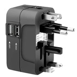 Universal Travel Adapter – Dual USB Charging Ports World Wall Charger