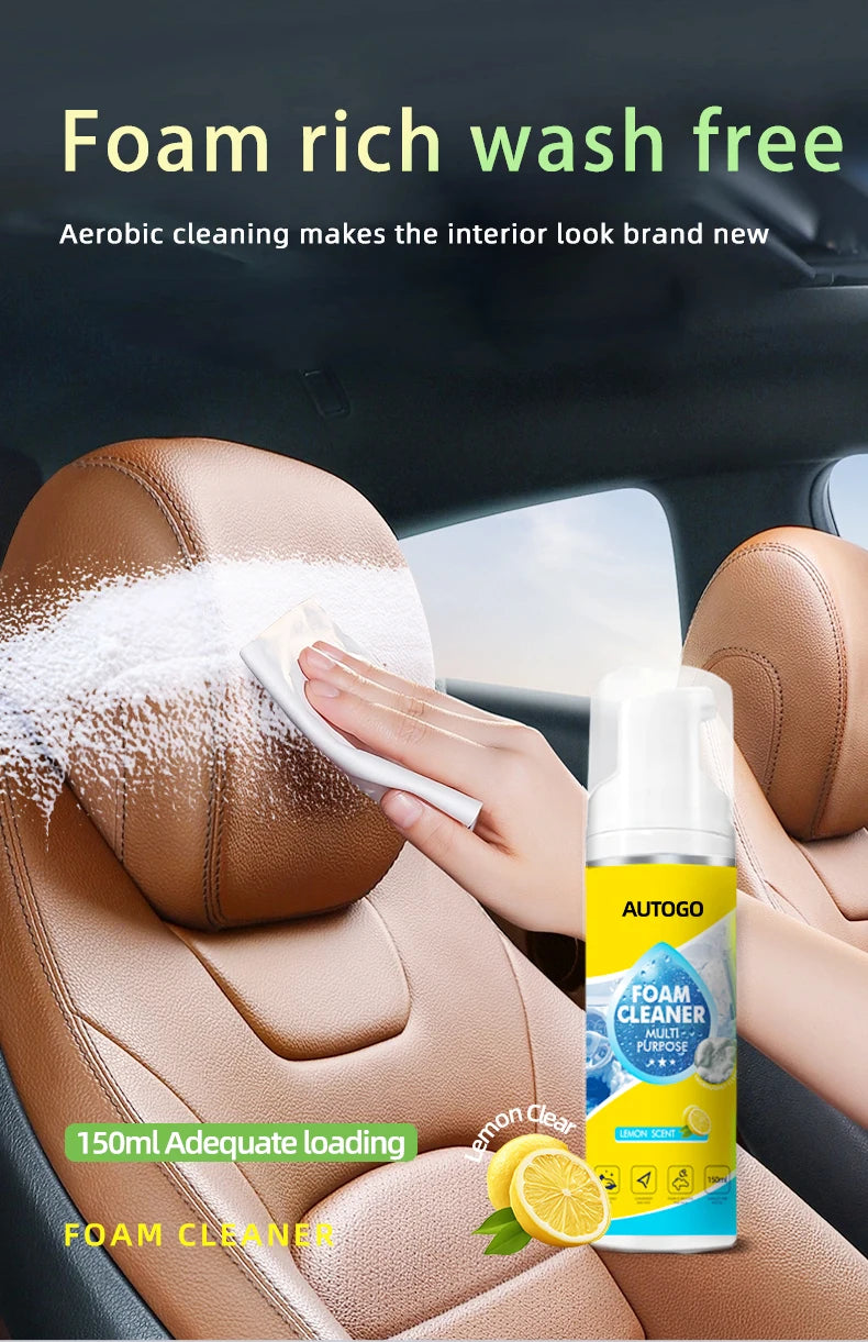 AUTOGO Foam Cleaner – Multi-Surface Stain Remover for Car Seats & Shoes