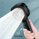 High-Pressure Shower Head – Water-Saving 3-Mode Adjustable Bathroom Sprayer