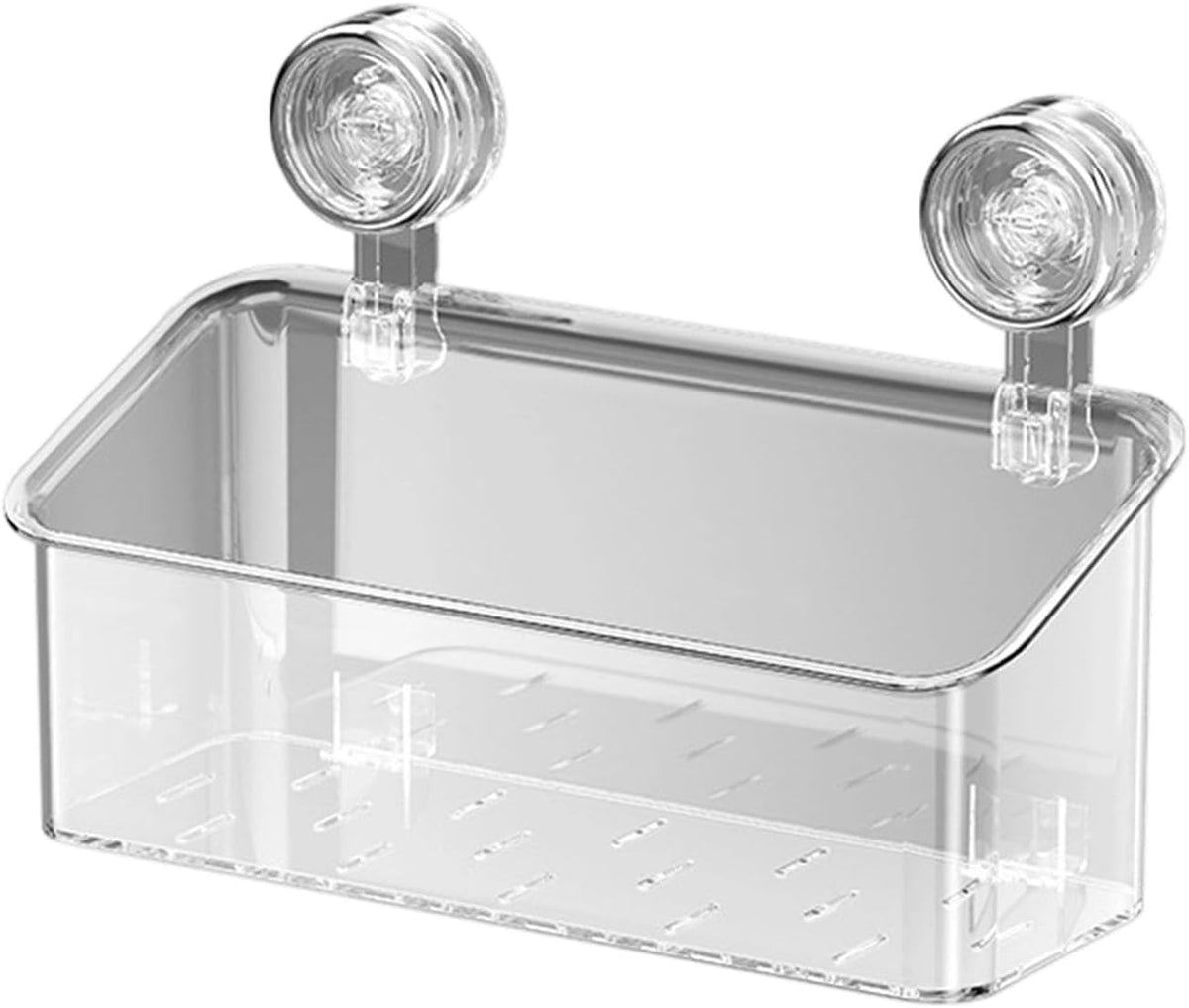 Suction Shower Organizer – Heavy Duty Wall Storage Basket for Bathroom & Kitchen