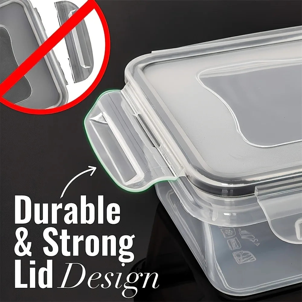 8-Piece Airtight Food Storage Containers – BPA-Free Lock Lid Kitchen Organizer
