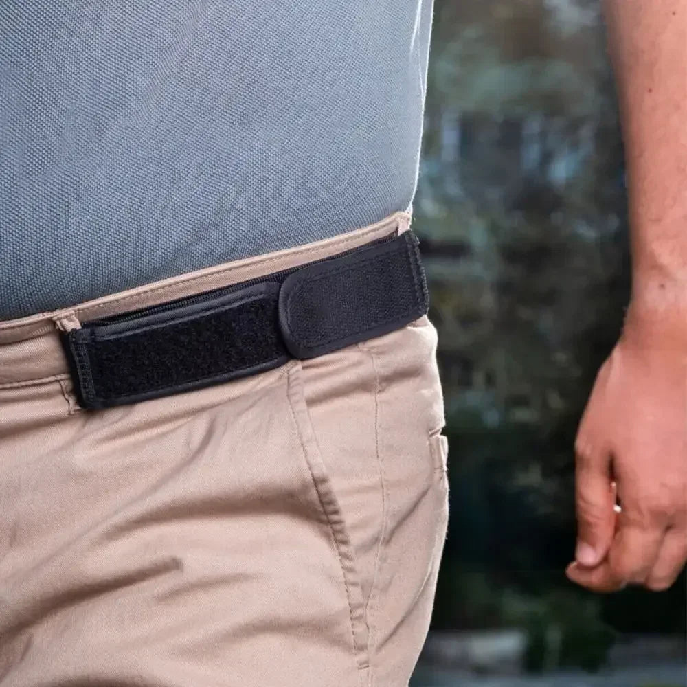 Buckle-Free Elastic Waist Belt – Ultra Soft Adjustable Comfort Belt (2 Pack)