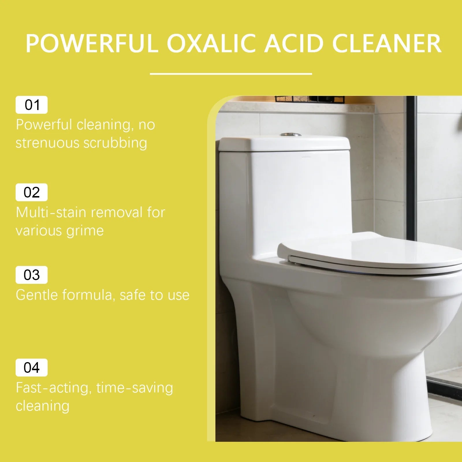 Oxalic Acid Cleaner – Powerful Rust & Limescale Remover for Tough Stains
