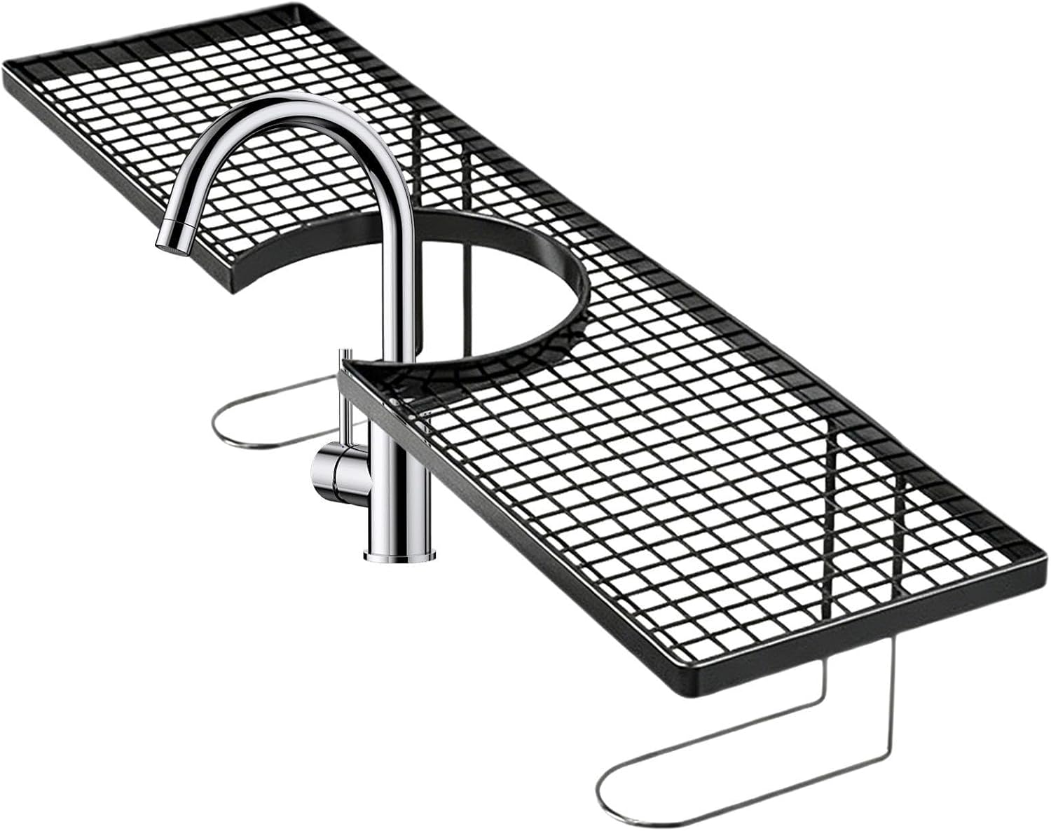 Kitchen Sink Organizer – Adjustable Rust-Resistant Faucet Storage Shelf