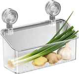 Suction Shower Organizer – Heavy Duty Wall Storage Basket for Bathroom & Kitchen