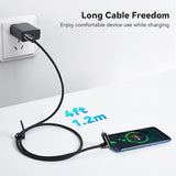 4-in-1 charging cable in use