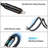 4-in-1 charging cable compact size
