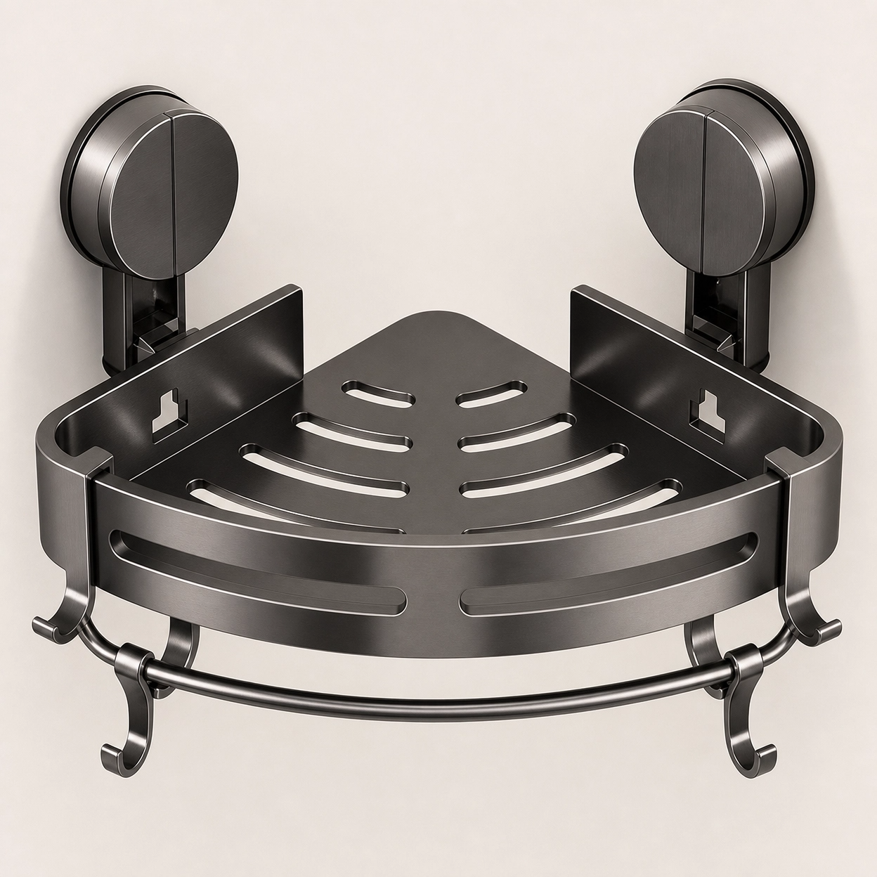 Suction Cup Bathroom Shelf – No-Drill Shower Storage Caddy Organizer